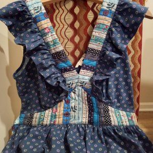 Women's Boho Patchwork Blouse